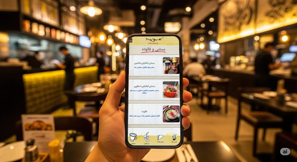 منوی دیجیتال QR برای رستوران‌ها و کافی‌شاپ‌ها طراحی شده توسط ریتون وب