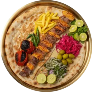 دجاج مشوي مع العظم