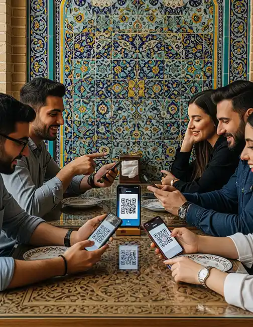 تصویر مراحل ثبت منوهای دیجیتالی qr | ریتون وب استودیو شیراز